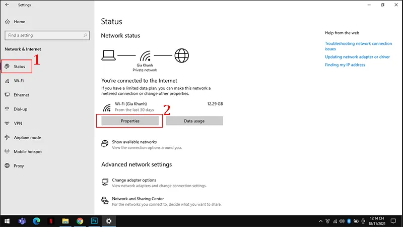 How to change DNS Win 10 through Settings